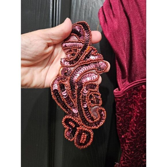 Weissman NWOT custom costume ruby red child large lyrical jazz contemporary - Picture 9 of 14